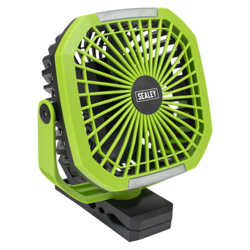 4 Speed Portable Clip Fan with Worklight SCF8WL